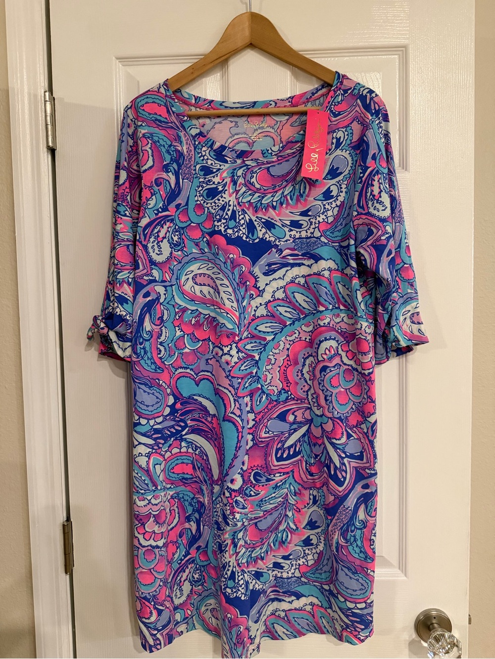 NWT Lilly Pulitzer Preston Dress Mermaids Call XL Pima Cotton
